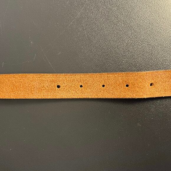 Brighton Buffalo Nickel Brown Leather Southwest Design Western Belt 32" - Picture 10 of 12